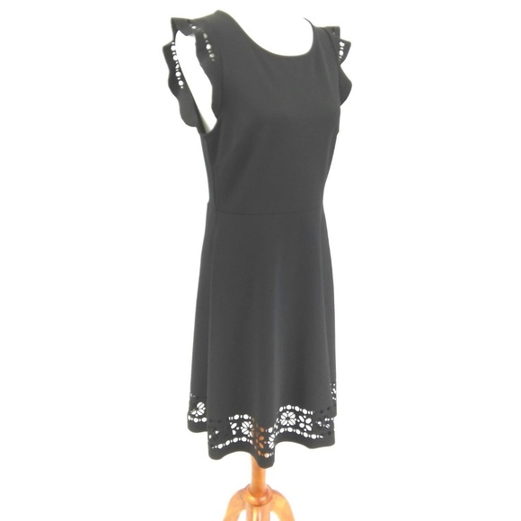 Banana Republic Little Black Dress Sz 8 Cutouts - Picture 5 of 8